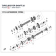 CIRCLIPS FOR SHAFT 25 product image