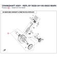 CRANKSHAFT ASSY - REPL BY 0GQ0-041100-00023 product image