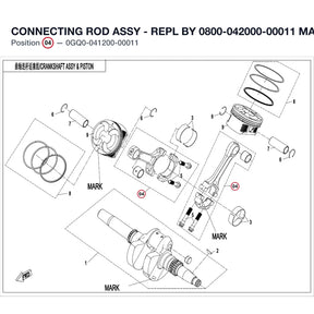 CONNECTING ROD ASSY - REPL BY 0800-042000-00011 product image