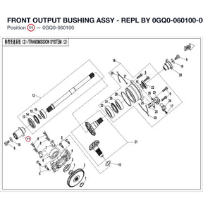 FRONT OUTPUT BUSHING ASSY - REPL BY 0GQ0-060100-00001 product image