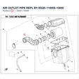 AIR OUTLET PIPE REPL BY 0GQ0-110005-10000 product image