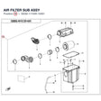 AIR FILTER SUB ASSY product image