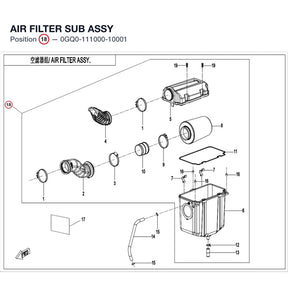 AIR FILTER SUB ASSY product image