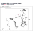 CONNECTING PIPE, FILTER ELEMENT product image