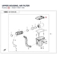UPPER HOUSING, AIR FILTER product image