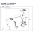 AIR INLET PIPE, AIR FILTER product image