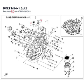 BOLT M14x1.5x12 product image