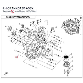 LH CRANKCASE ASSY product image