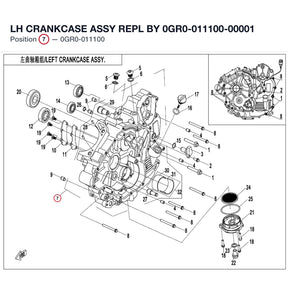 LH CRANKCASE ASSY REPL BY 0GR0-011100-00001 product image