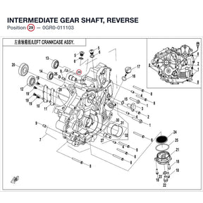 INTERMEDIATE GEAR SHAFT, REVERSE product image