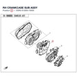 RH CRANKCASE SUB ASSY product image