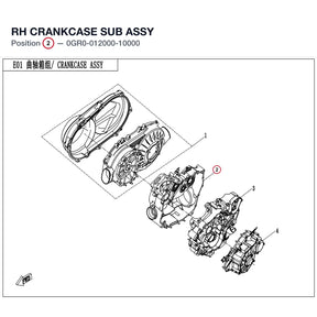 RH CRANKCASE SUB ASSY product image