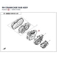RH CRANKCASE SUB ASSY product image