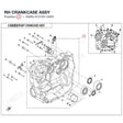 RH CRANKCASE ASSY product image