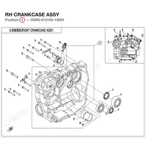 RH CRANKCASE ASSY product image