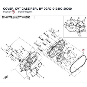 COVER, CVT CASE REPL BY 0GR0-013300-20000 product image