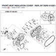 FRONT HEAT INSULATION COVER - REPL BY 0GR0-013301-20000 product image