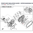 FRONT HEAT INSULATION GUARD - INTERCHANGEABLE WITH 0GR0-013301-10000 product image