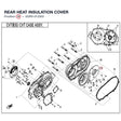 REAR HEAT INSULATION COVER product image