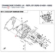 CRANKCASE COVER, LH - REPL BY 0GR0-014001-10002 product image