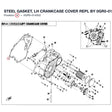 STEEL GASKET, LH CRANKCASE COVER REPL BY 0GR0-014002-10000 product image