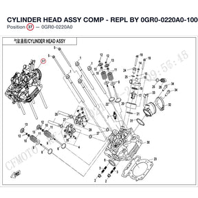 CYLINDER HEAD ASSY COMP - REPL BY 0GR0-0220A0-10000 product image