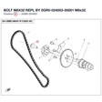 BOLT M8X32 REPL BY 0GR0-024003-00001 product image