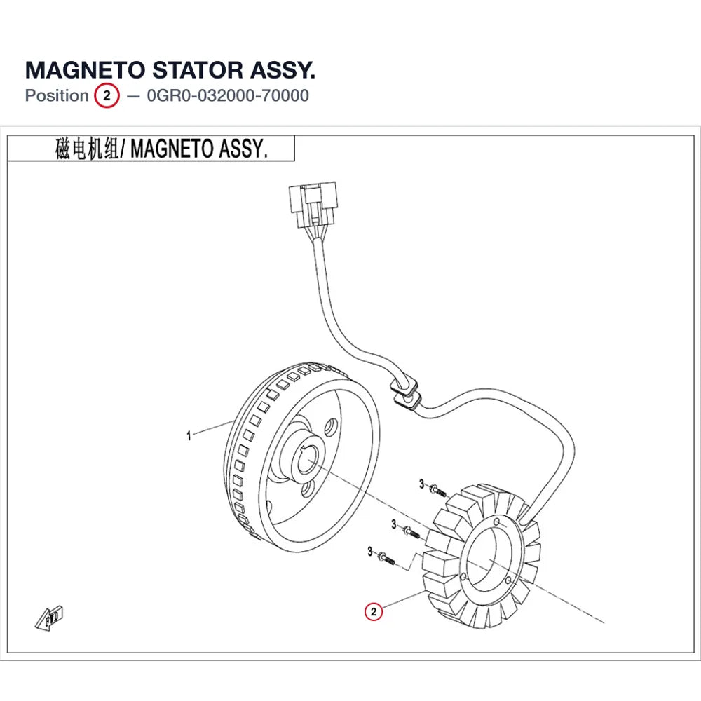 MAGNETO STATOR ASSY. product image