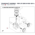 CRANKSHAFT ASSEMBLY - REPL BY 0GR0-041000-10014 + 0GR0-160000-00021 product image