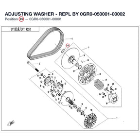 ADJUSTING WASHER - REPL BY 0GR0-050001-00002 product image