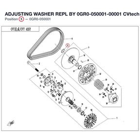 ADJUSTING WASHER REPL BY 0GR0-050001-00001 product image