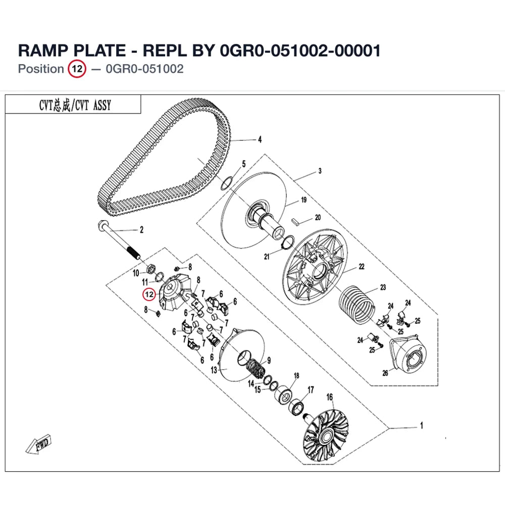 RAMP PLATE - REPL BY 0GR0-051002-00001 product image