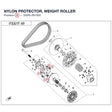 NYLON PROTECTOR, WEIGHT ROLLER product image