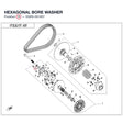 HEXAGONAL BORE WASHER product image