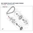 NUT, DRIVE PULLEY product image
