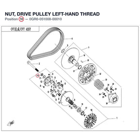 NUT, DRIVE PULLEY product image