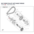 NUT, DRIVE PULLEY product image