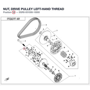 NUT, DRIVE PULLEY product image