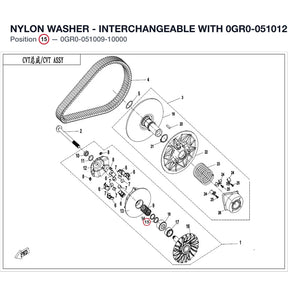 NYLON WASHER - INTERCHANGEABLE WITH 0GR0-051012 product image