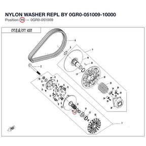 NYLON WASHER REPL BY 0GR0-051009-10000 product image