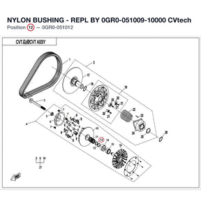 NYLON BUSHING - REPL BY 0GR0-051009-10000 product image
