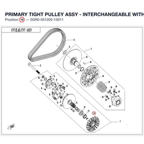 PRIMARY TIGHT PULLEY ASSY product image