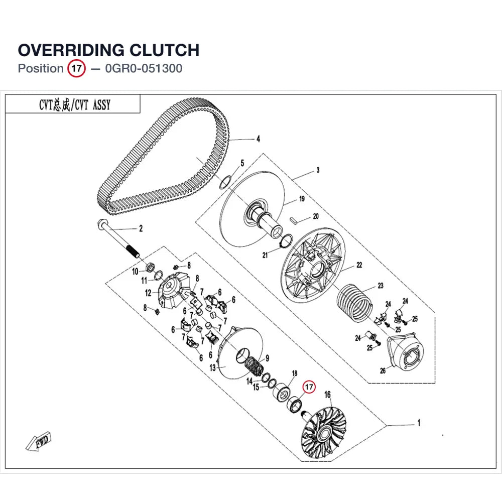 OVERRIDING CLUTCH product image
