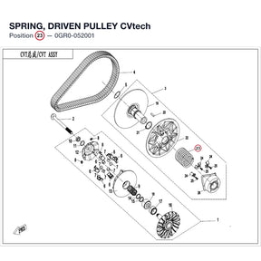 SPRING, DRIVEN PULLEY product image