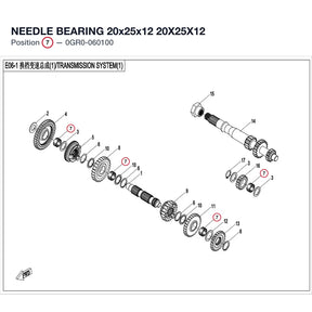 NEEDLE BEARING 20x25x12 product image