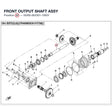FRONT OUTPUT SHAFT ASSY product image