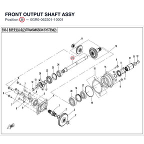 FRONT OUTPUT SHAFT ASSY product image