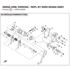 SWING ARM, PARKING - REPL BY 0GR0-063002-00001 product image