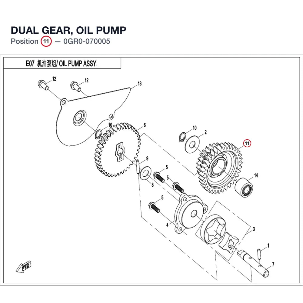 DUAL GEAR, OIL PUMP product image