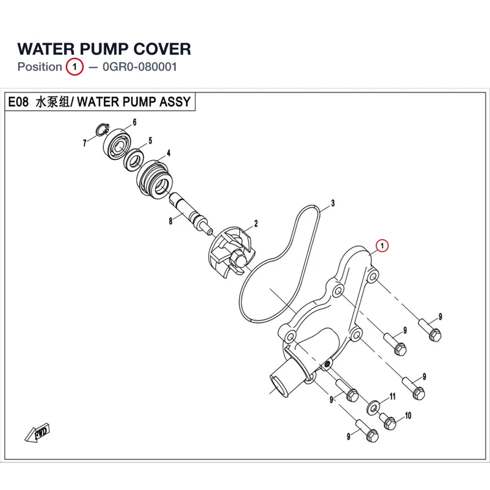 WATER PUMP COVER product image